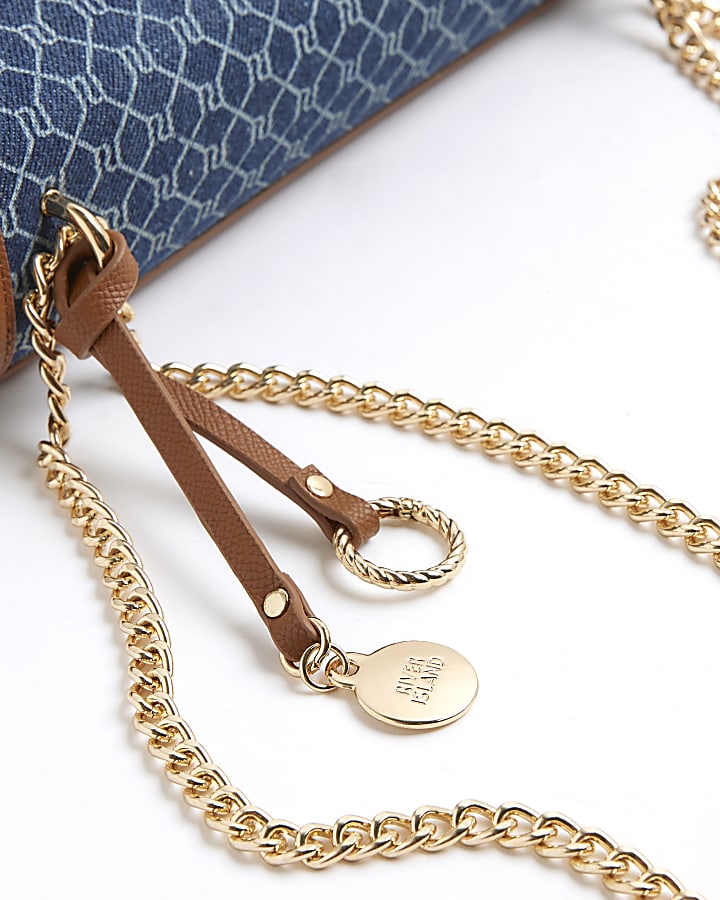 Blue Monogram Denim Shoulder Bag