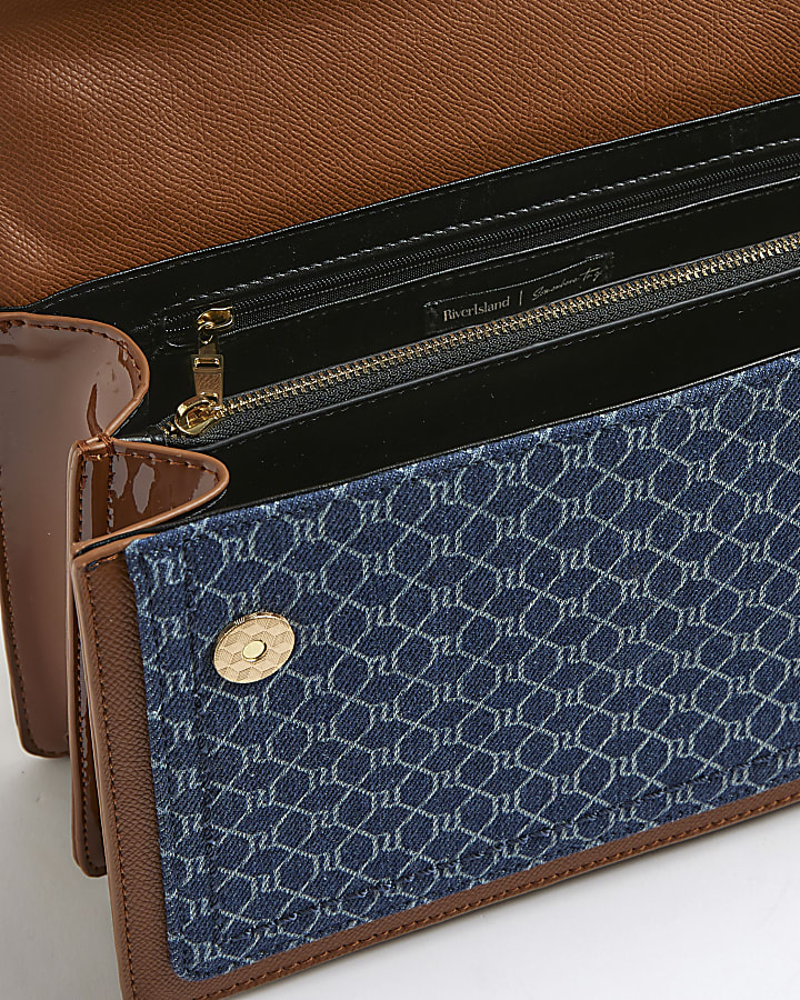 Blue Monogram Denim Shoulder Bag