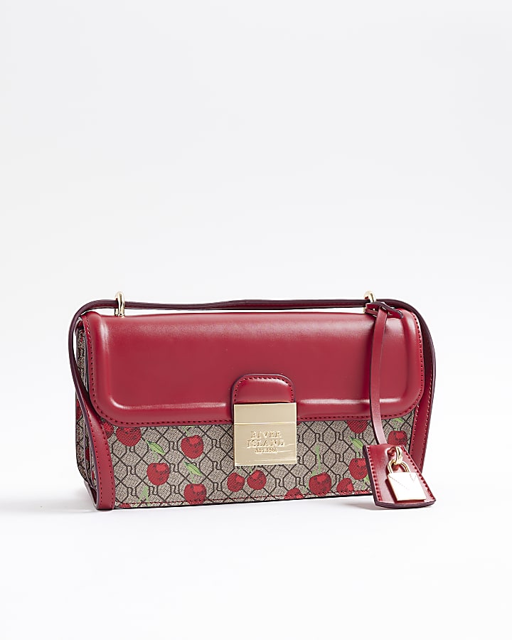 Red Lock Cherry Monogram Satchel Bundle Bags