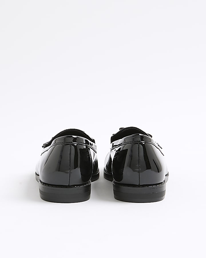Black Patent Tassel Loafers