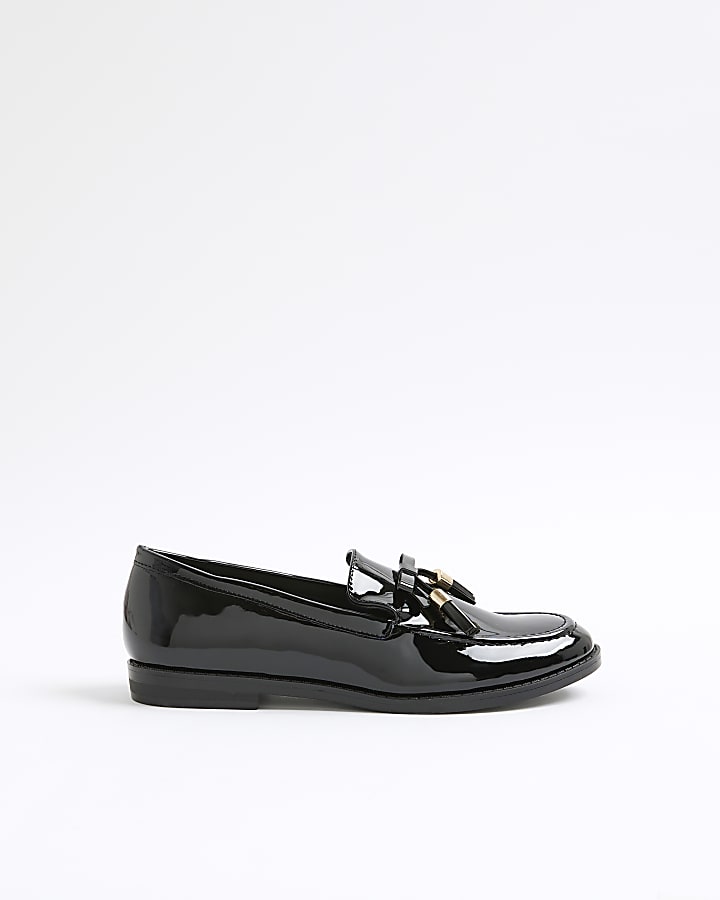Black Patent Tassel Loafers