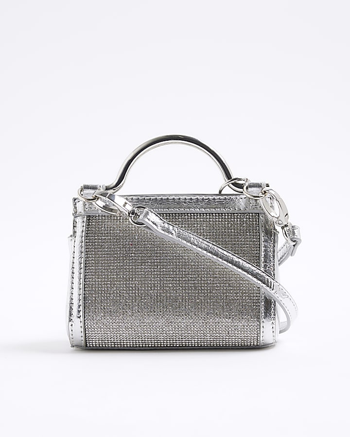 Silver Diamante Mini Grab Bag