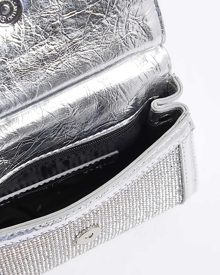 Silver Diamante Mini Grab Bag