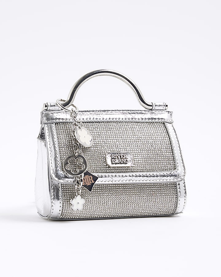 Silver Diamante Mini Grab Bag