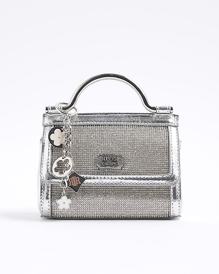 Silver Diamante Mini Grab Bag