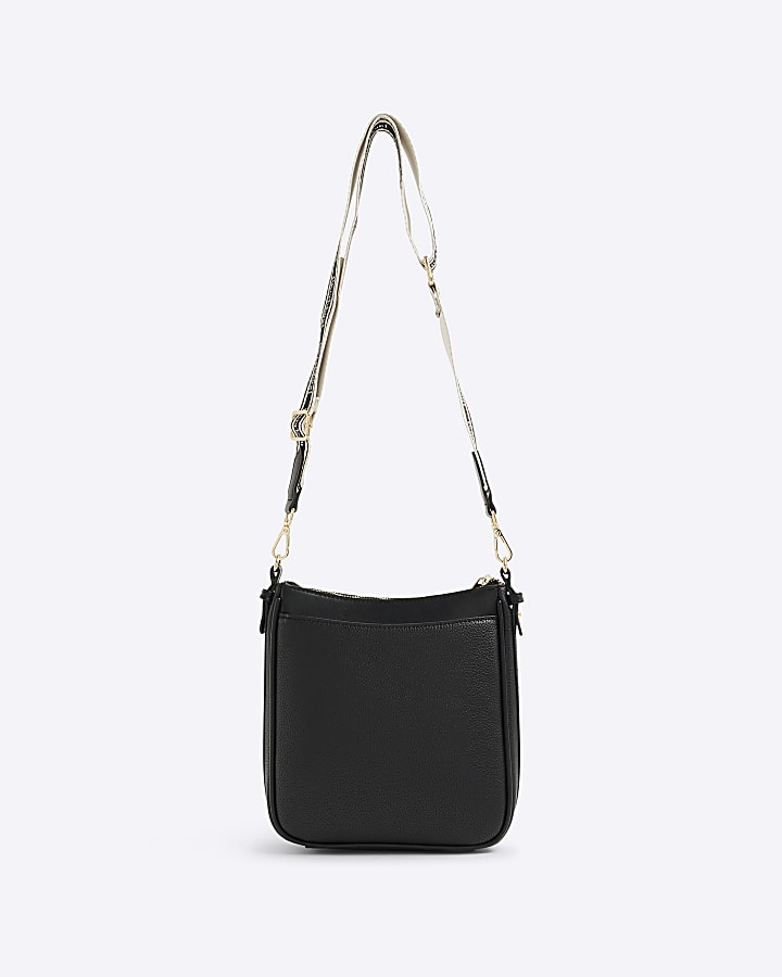 Black Branded Messenger Bag And Purse Bundle