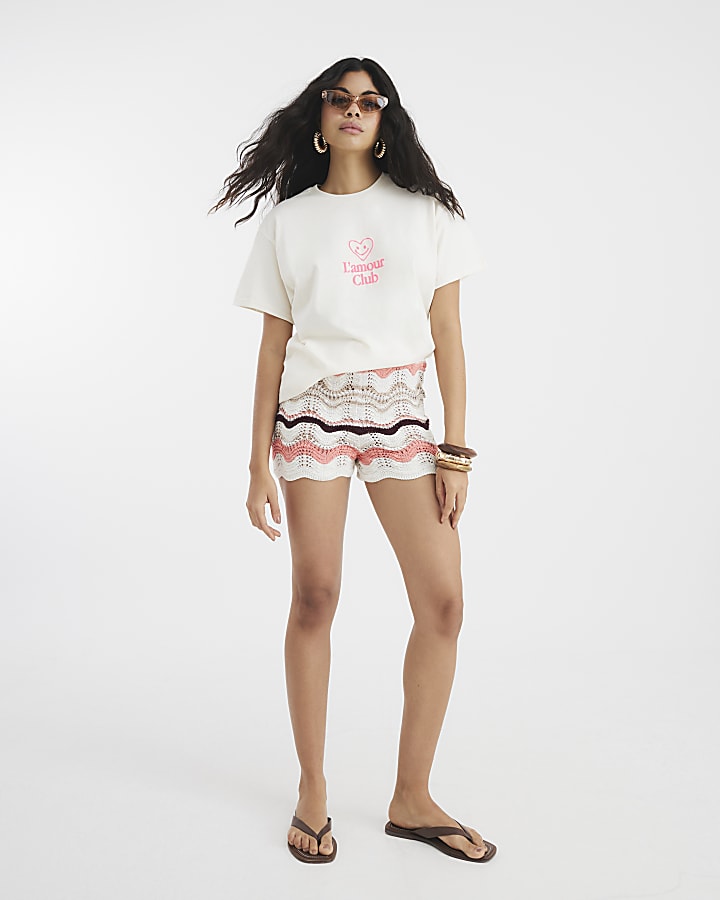 Cream Lamour Club T-Shirt