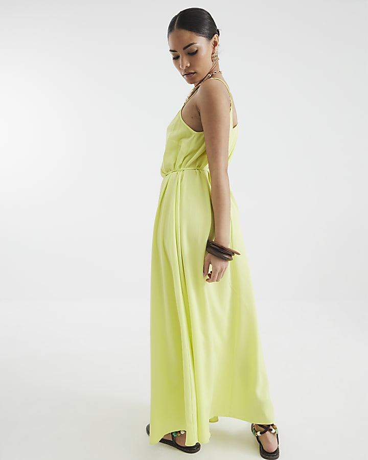 Petite Lime Sleeveless Maxi Dress