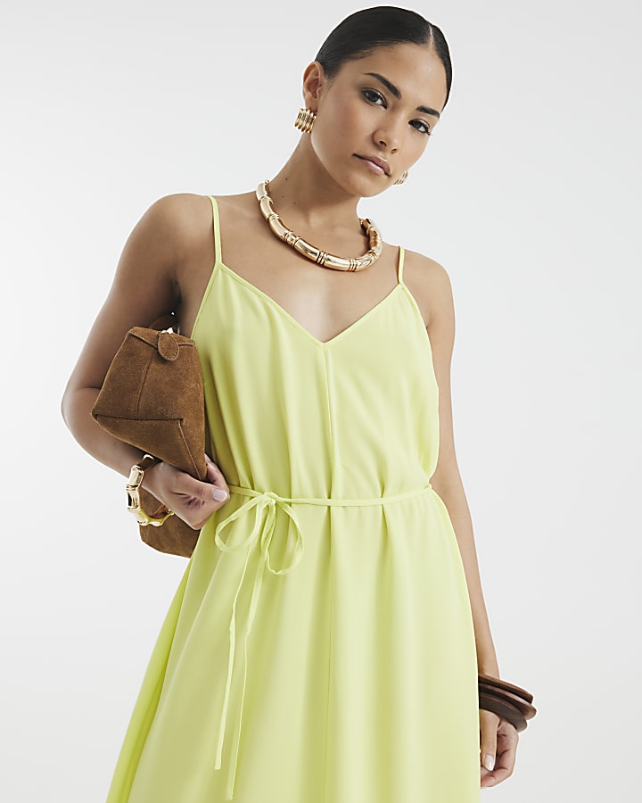 Petite Lime Sleeveless Maxi Dress