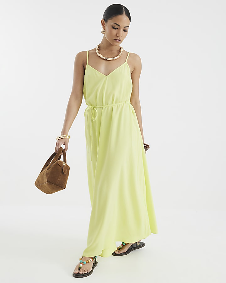Petite Lime Sleeveless Maxi Dress