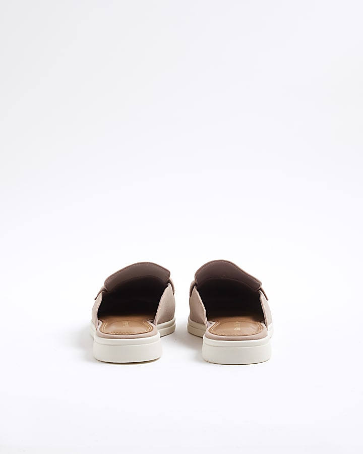 Pink Gum Sole Loafer Mules