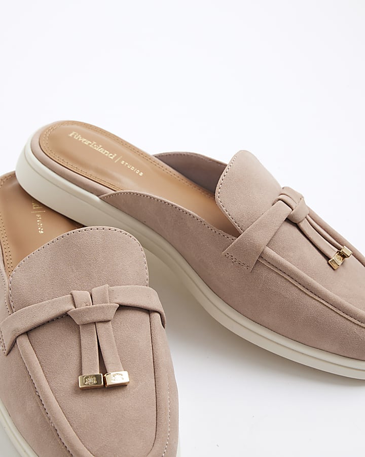 Pink Gum Sole Loafer Mules
