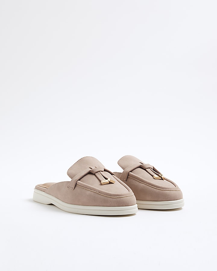 Pink Gum Sole Loafer Mules