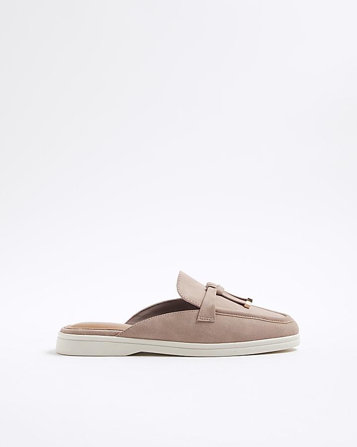 Pink Gum Sole Loafer Mules