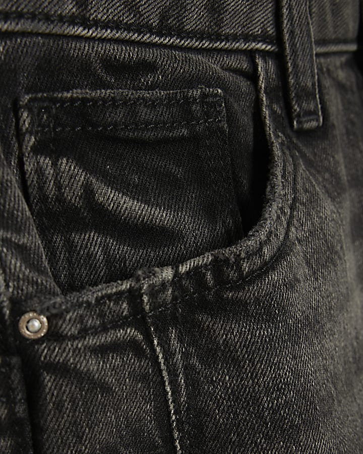Black High Rise Mom Jeans