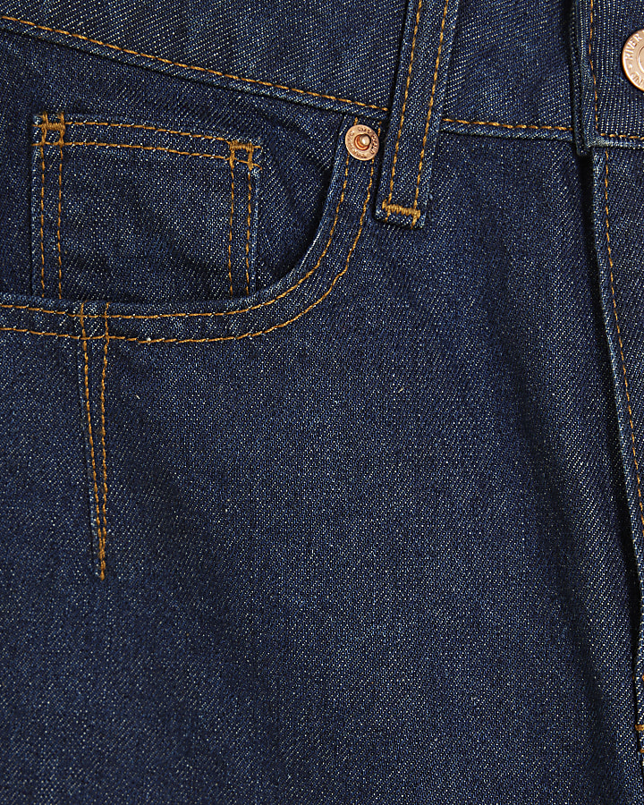 Blue High Rise Mom Jeans