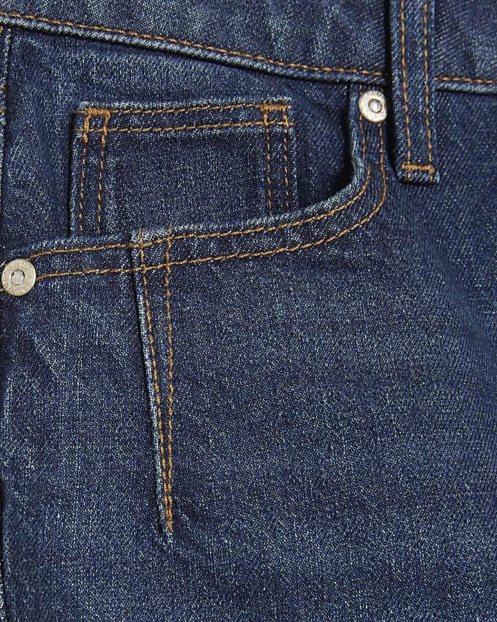 Blue High Rise Mom Jeans