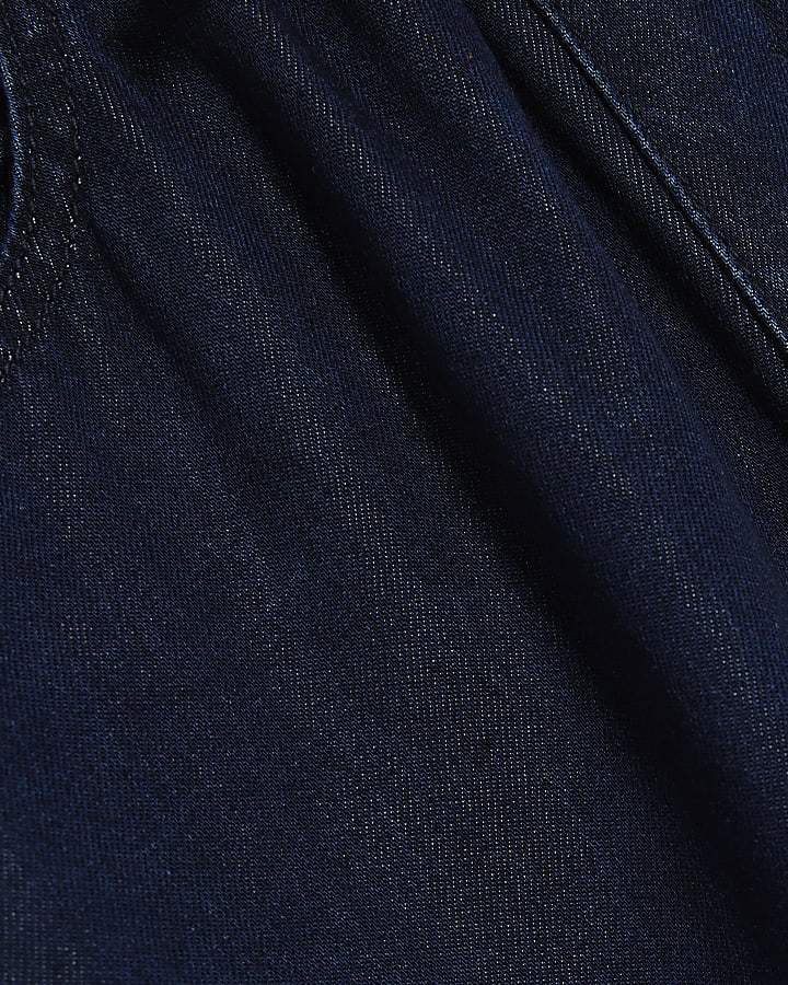 Blue Wide Leg Pyjama Style Jeans