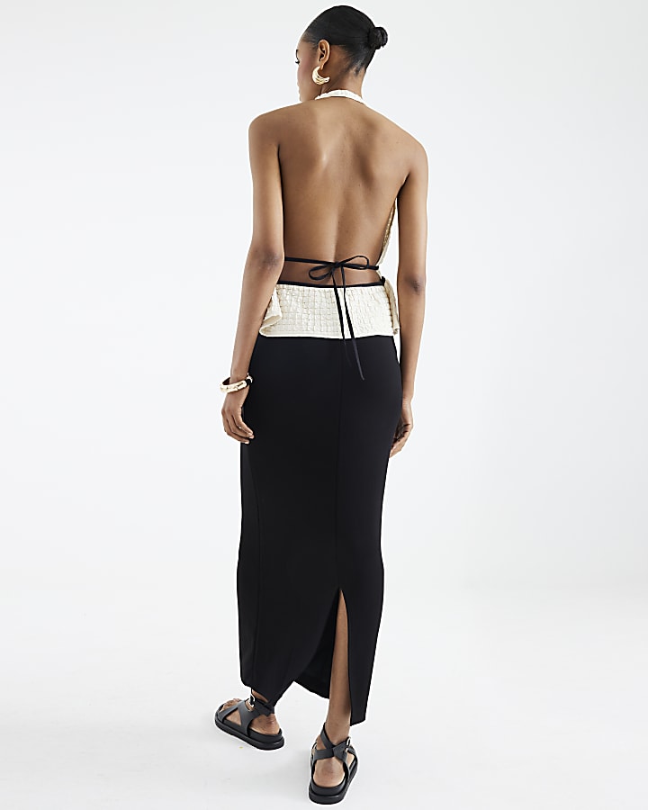 Black Premium Maxi Skirt