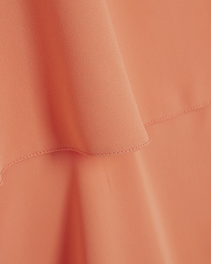 Coral Frill Layered Playsuit