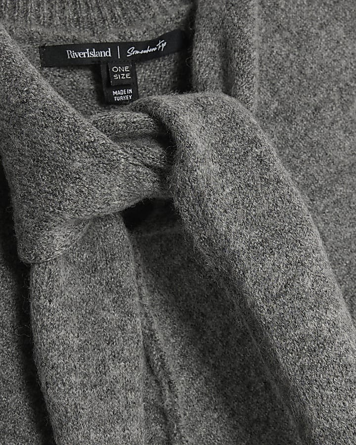 Green Knitted V Neck Jumper