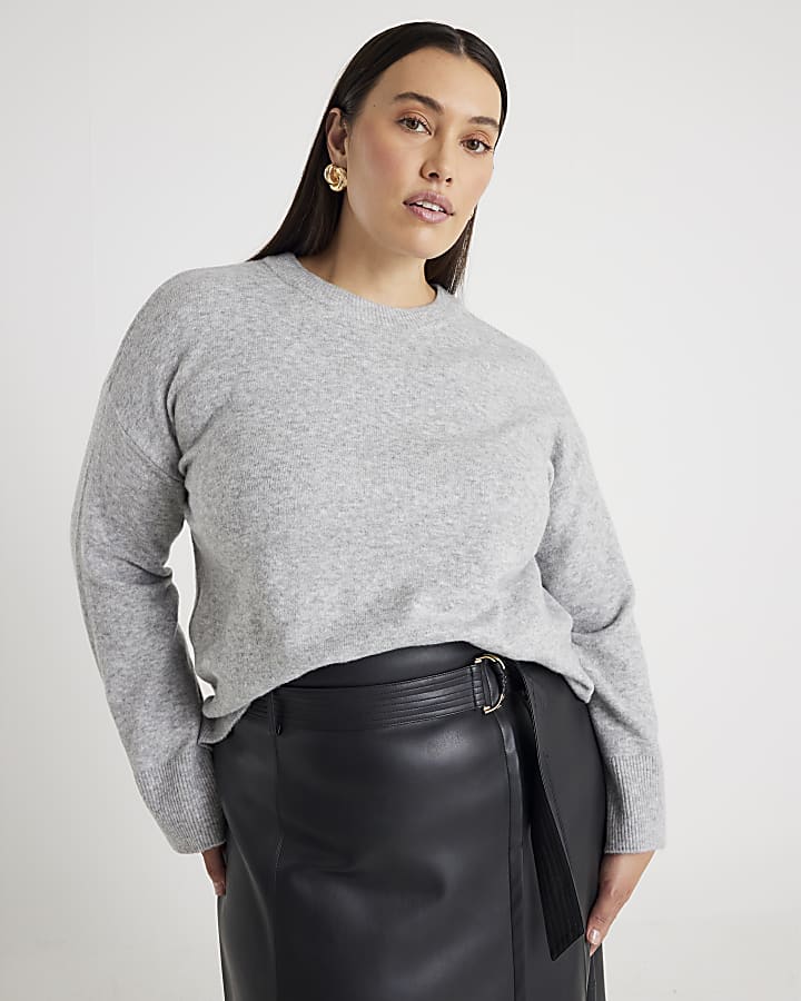 Grey Crew Neck Jumper