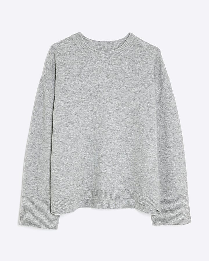 Grey Crew Neck Jumper