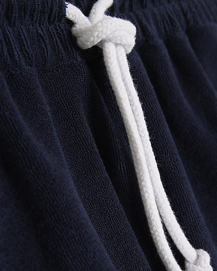Navy Towelling Shorts