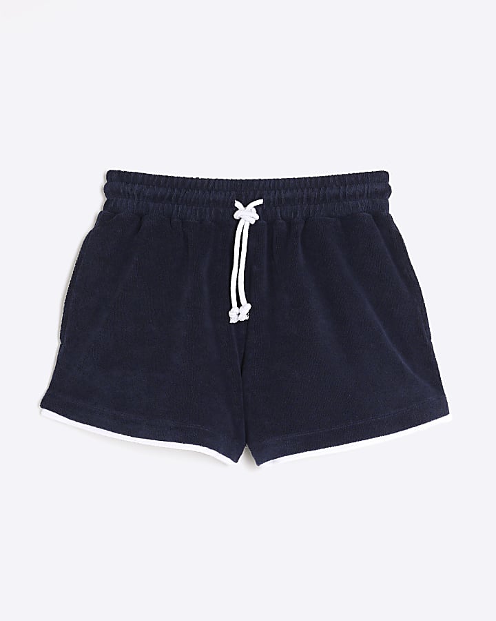 Navy Towelling Shorts