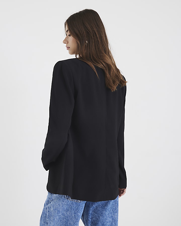 Black Edge To Edge Blazer