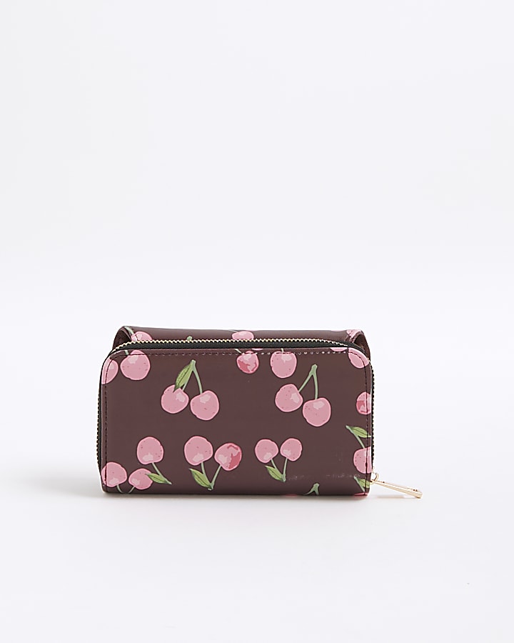 Red Cherry RI Zip Around Purse