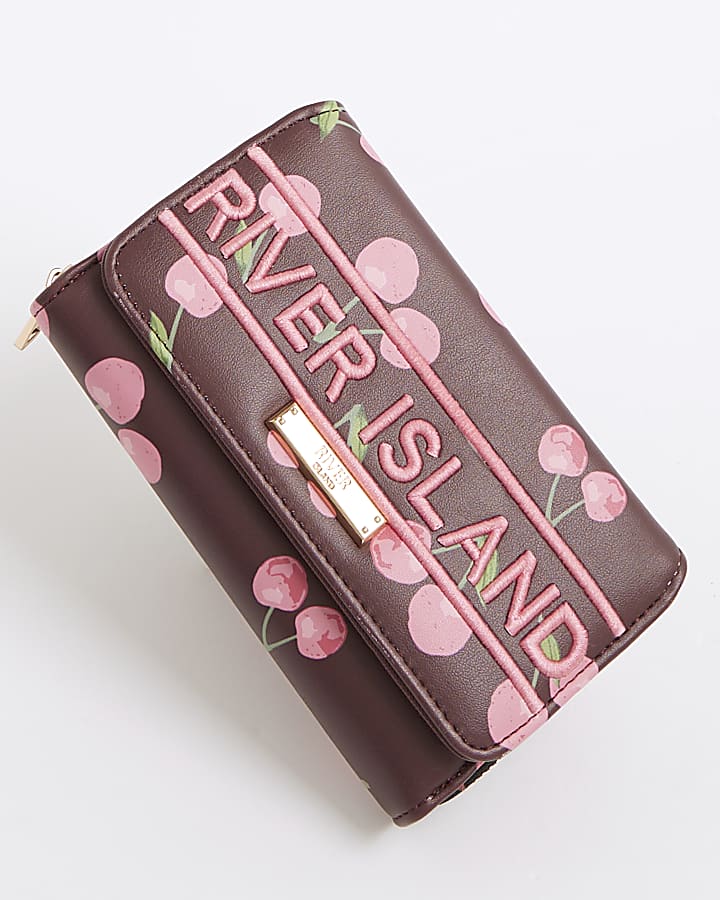 Red Cherry RI Zip Around Purse