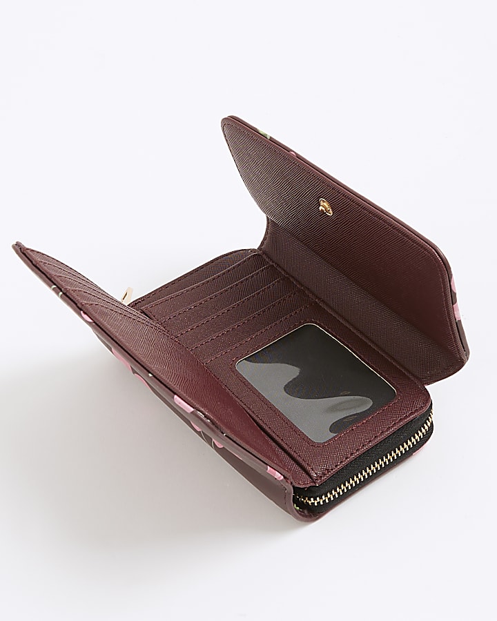 Red Cherry RI Zip Around Purse