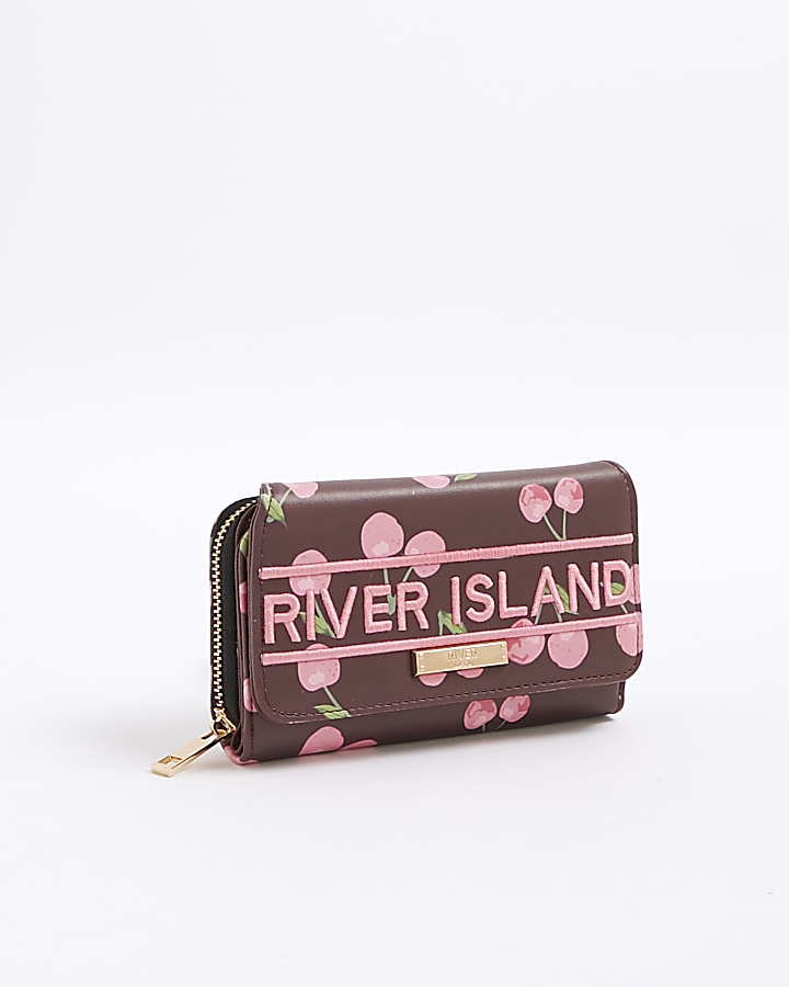 Red Cherry RI Zip Around Purse