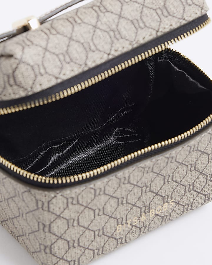 Beige RI Monogram Trinket Holder