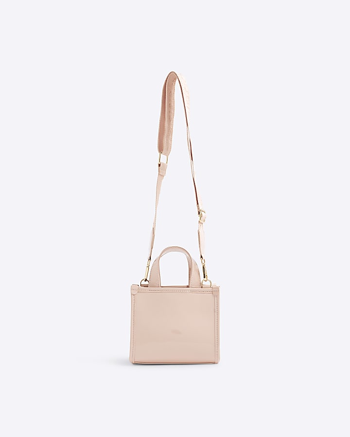 Pink Mini Embossed Tote Bag