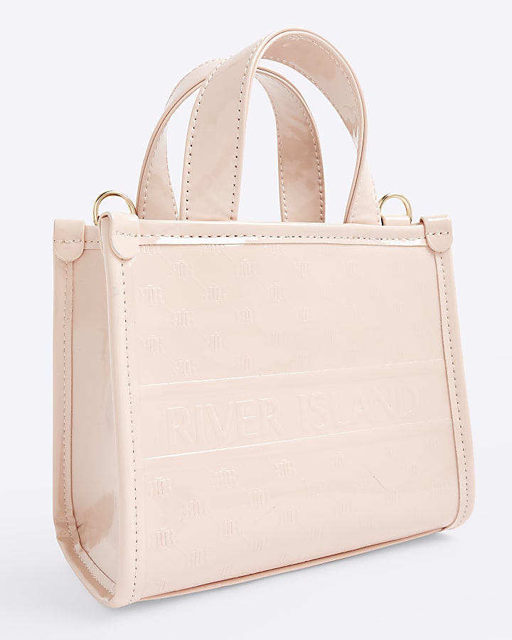 Pink Mini Embossed Tote Bag