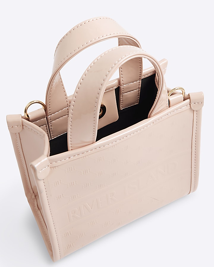 Pink Mini Embossed Tote Bag