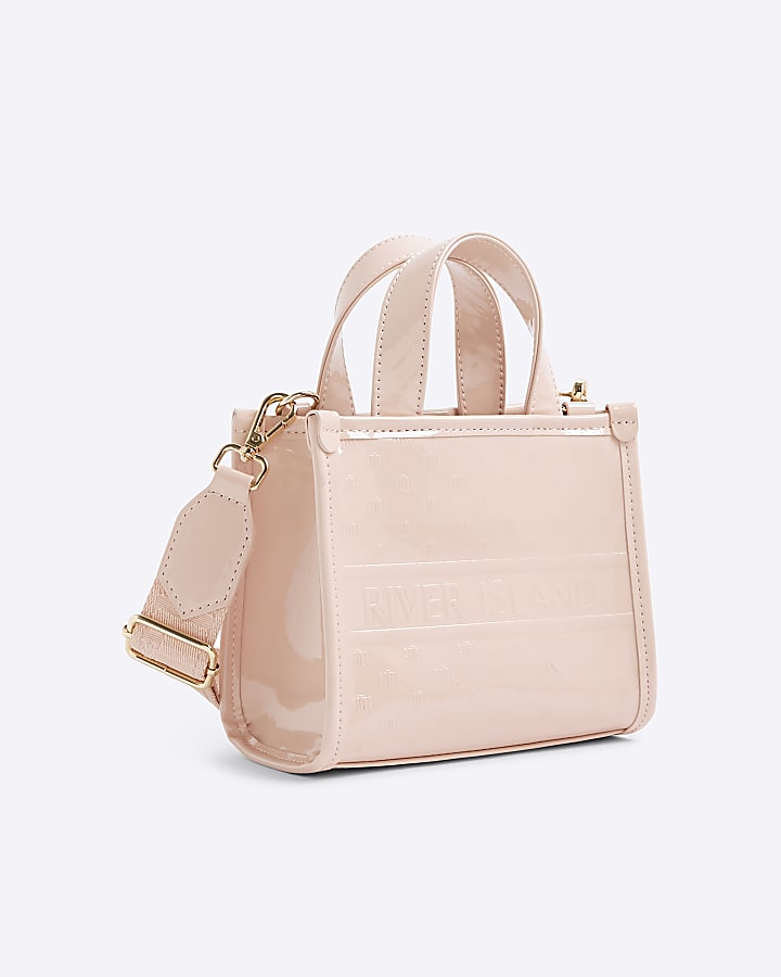 Pink Mini Embossed Tote Bag