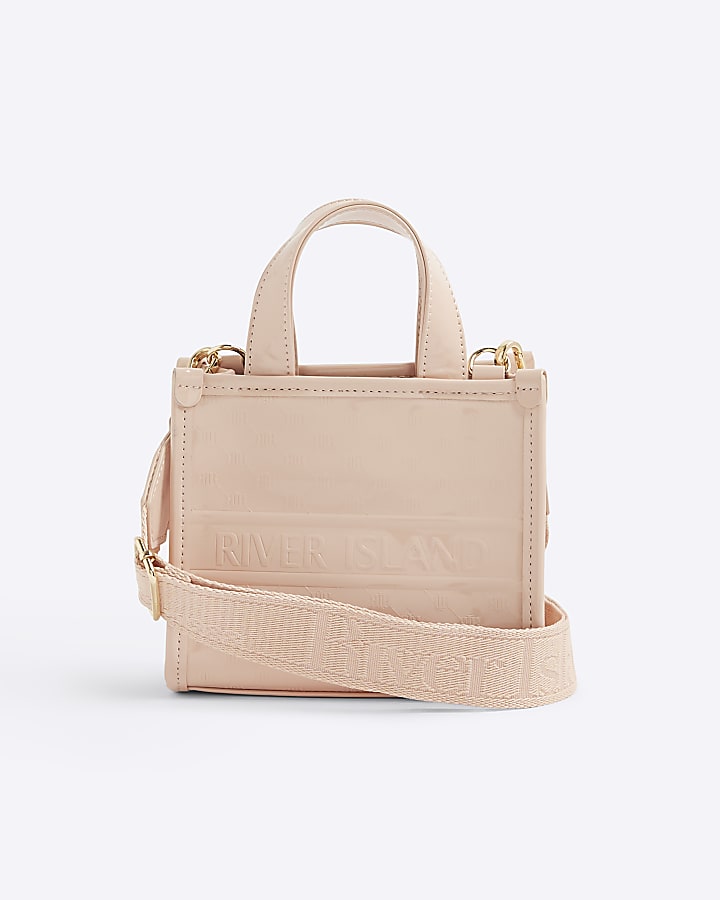 Pink Mini Embossed Tote Bag
