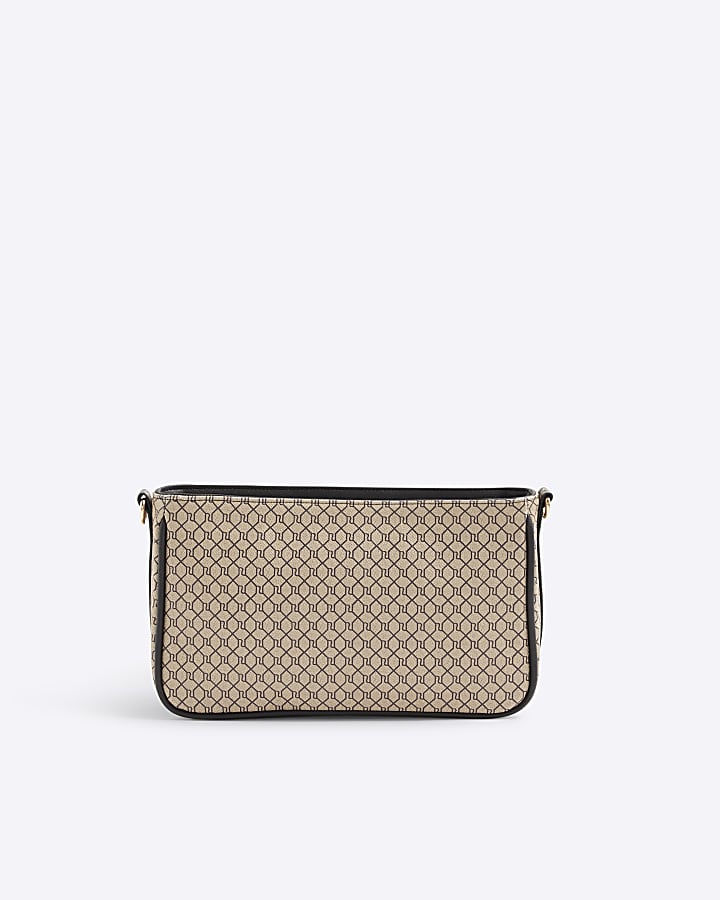 Brown RI Monogram Utility Cross Body Bag