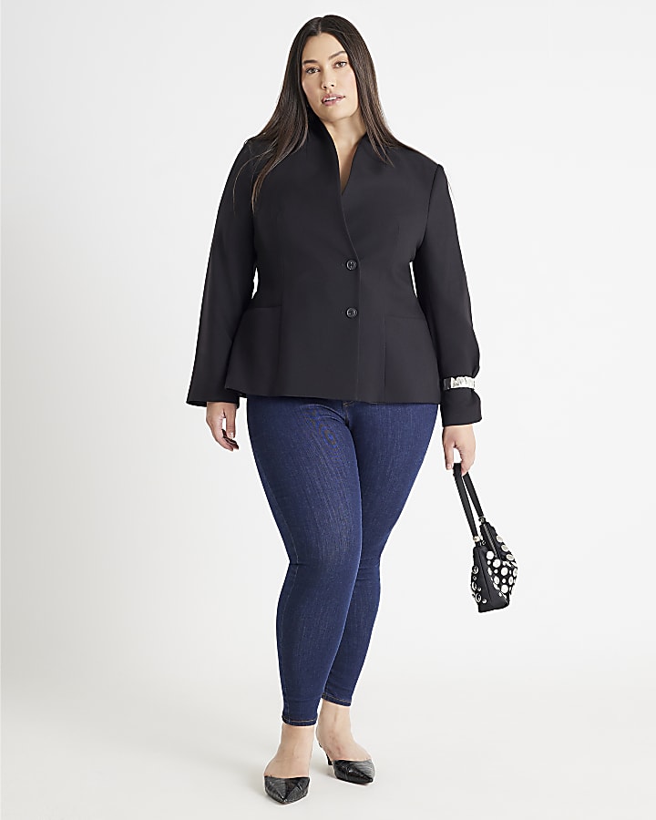 Indigo Pull-On Sculpt Skinny Jeans