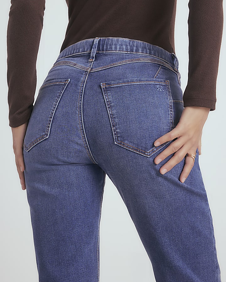 Blue Sculpt Pull on Slim Jeans