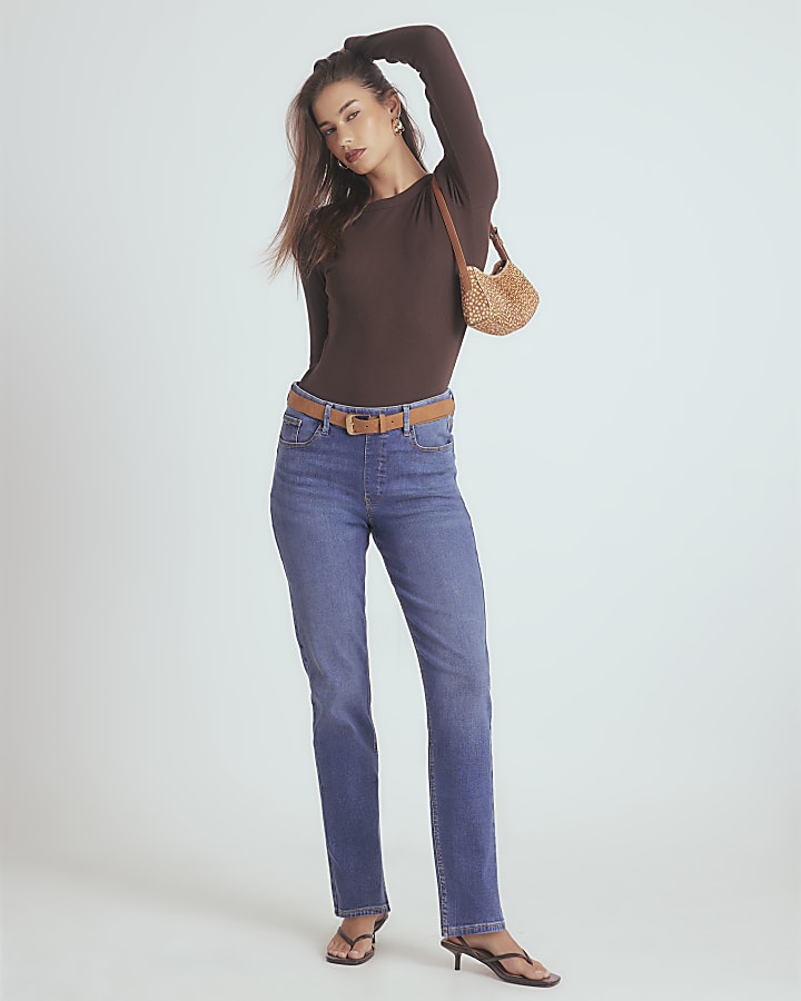 Blue Sculpt Pull on Slim Jeans