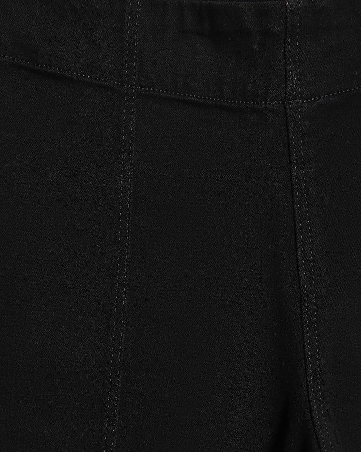 Black Pull on Palazzo Jeans