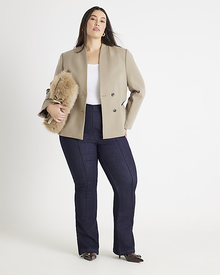 Indigo Pull-On Sculpt Bootcut Jeans