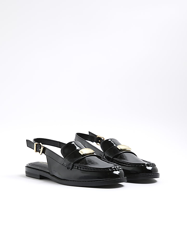 Black Slingback Loafers