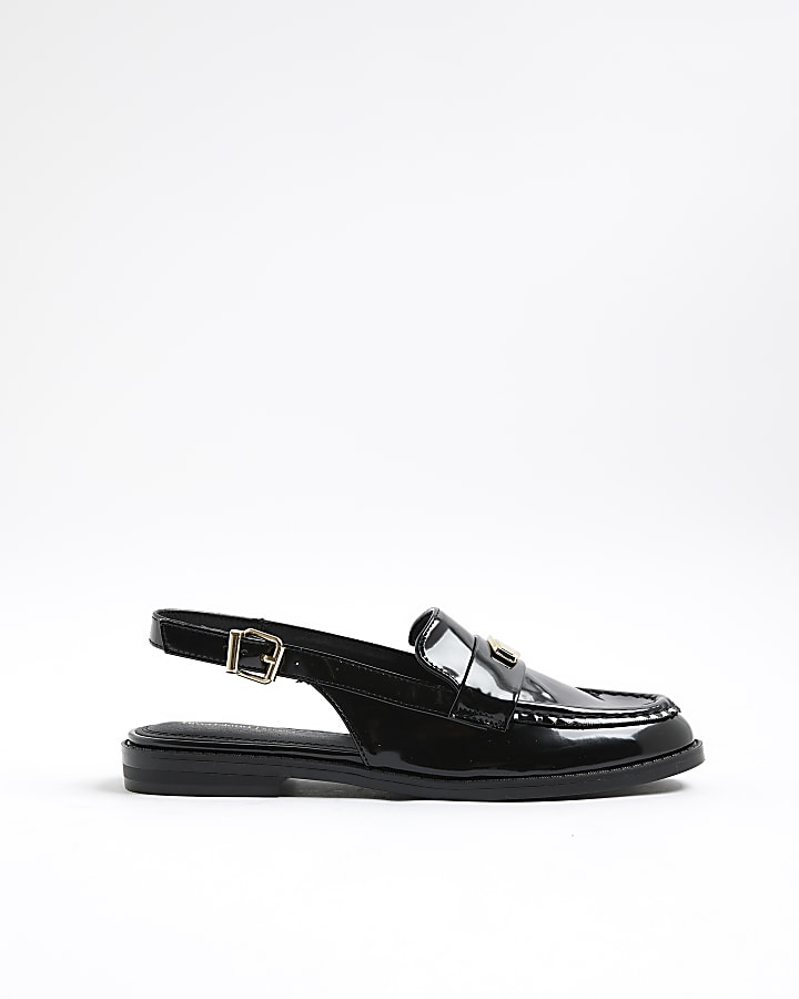 Black Slingback Loafers
