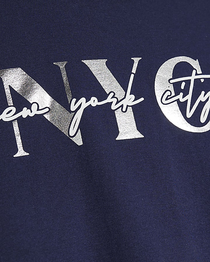 Navy Short Sleeve NYC T-Shirt