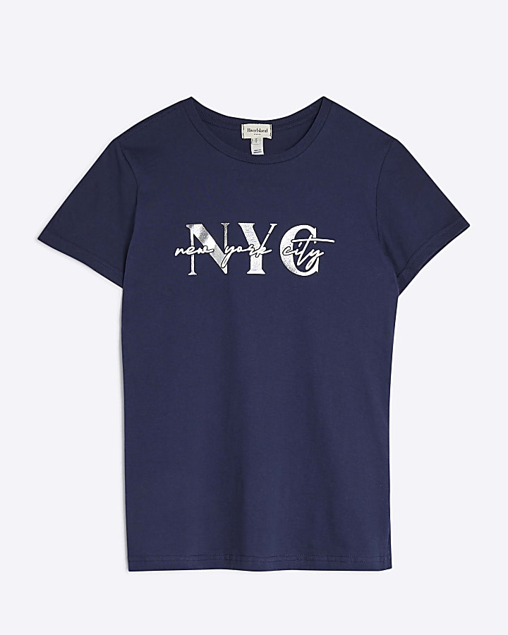 Navy Short Sleeve NYC T-Shirt